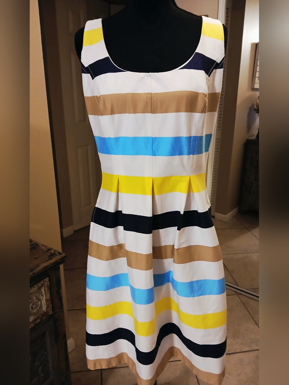 NINE WEST STRIPED DRESS 12